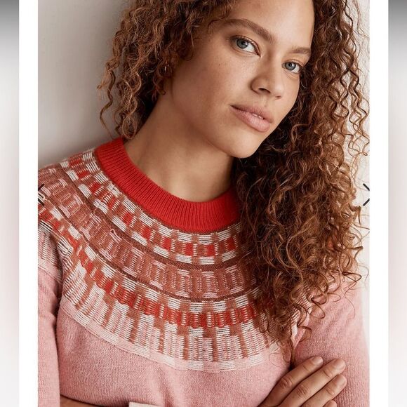 Madewell Fair Isle Mayer Pullover Sweater - Picture 4 of 10